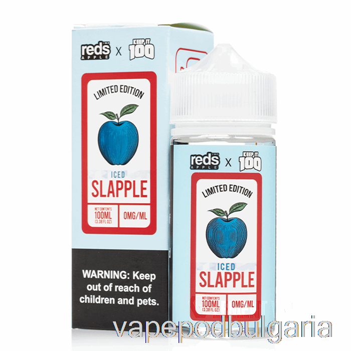 Vape Bulgaria Iced Slapple - 7 Daze X Keep It 100 - 100 Ml 3 Mg